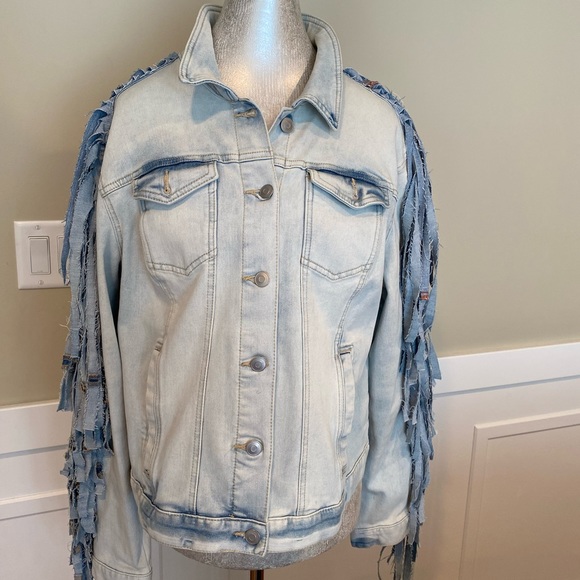 Fringe Denim Jacket - Picture 3 of 5